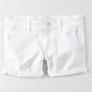 American Eagle | Midi Chino Shorts White